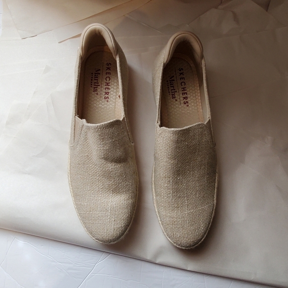 SKETCHERS X MARTHA STEWART BOBS SESAME BY THE BAY. ESPADRILKE SLIP ONS NWOT Sz11 - Picture 5 of 11